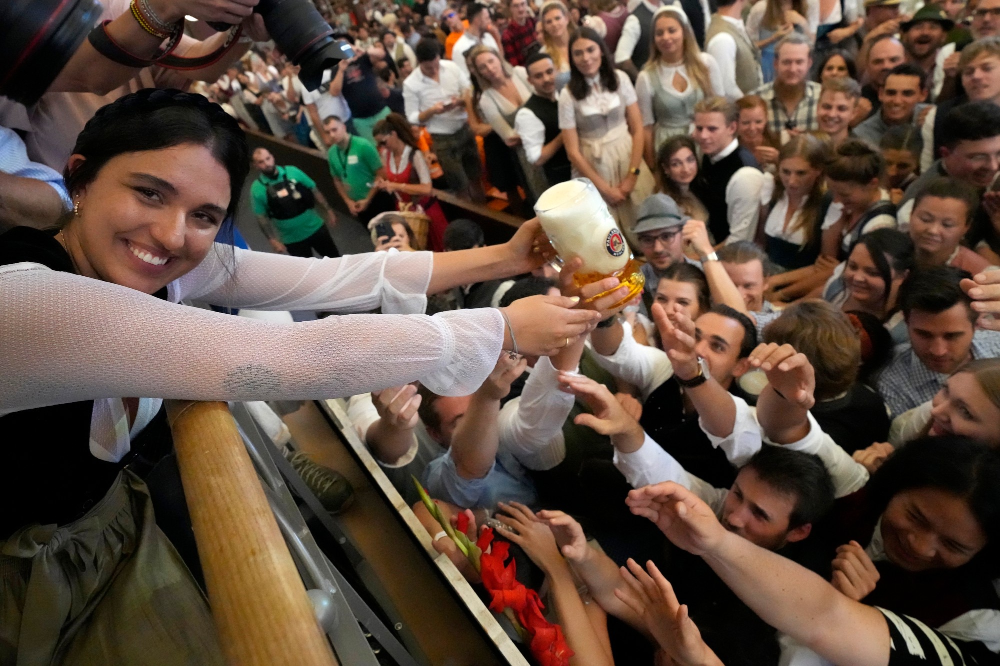 Oktoberfest v bavorskom Mníchove.