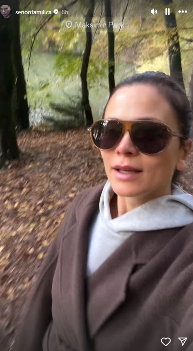 Milica Pavlović šeta bez trunke šminke