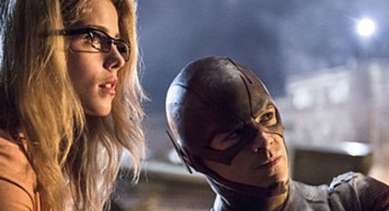 Barry and Felicity in 'The Flash' crossover