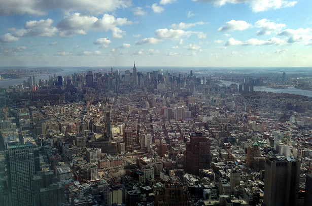 One World Trade Center - widok z punktu oberwacyjnego