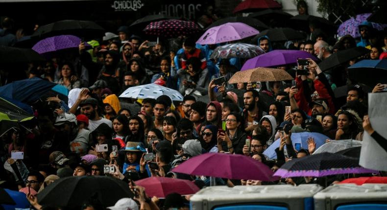 A sea of protesters quickly took over the center and north of Colombia's capital Bogota, pushing for changes in conservative President Ivan Duque's agenda
