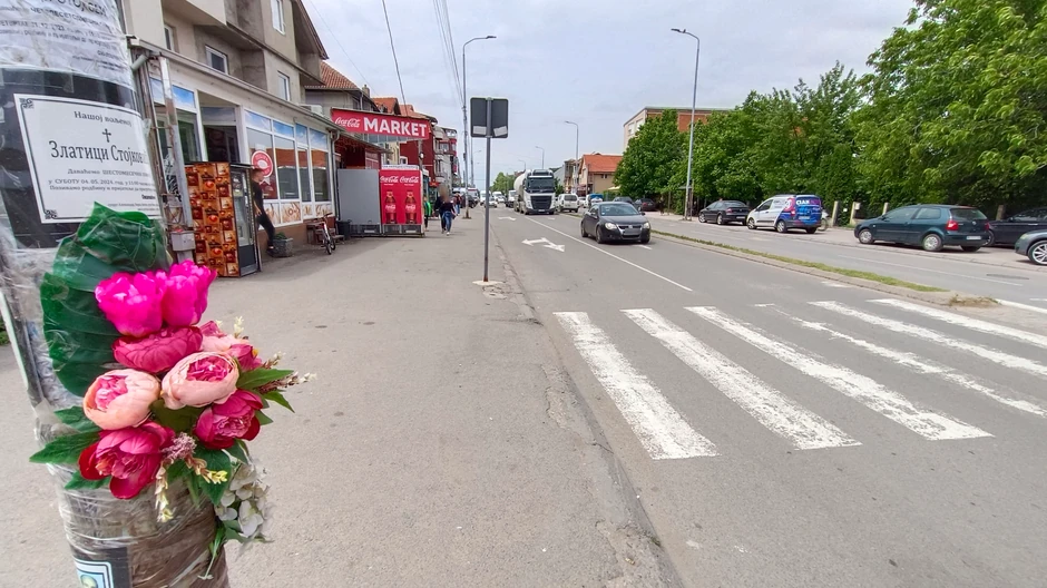 Pešački prelaz u Knjaževačkoj ulici u NIšu na kojem je stradala Zlatica Stojković