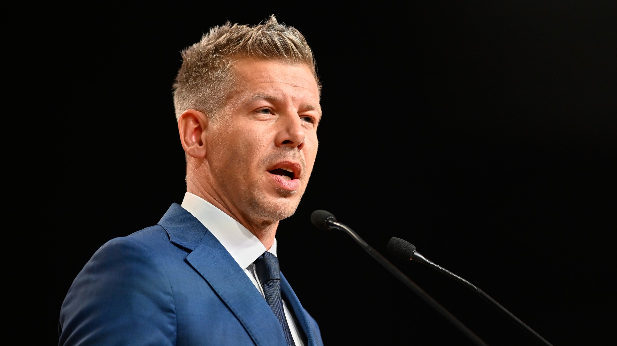 Líder mimoparlamentnej strany TISZA Péter Magyar.