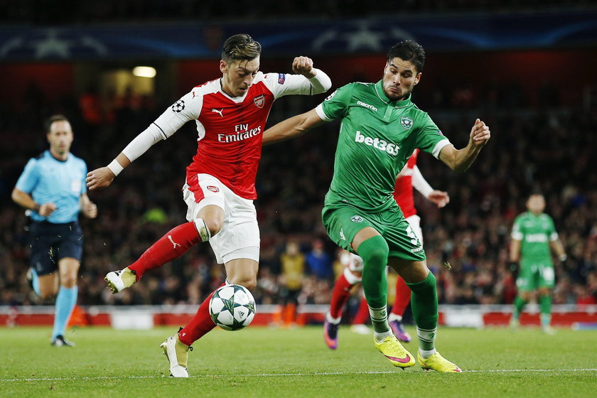 Mesut Oezil zdobył hattricka w meczu Arsenal - Ludogorec Razgrad. Historyczna chwila gwiazdora