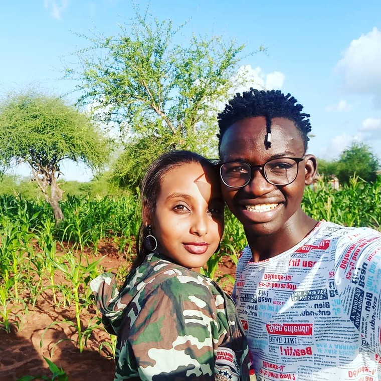 Comedian MCA Tricky with Girlfriend 