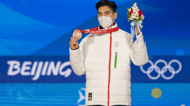 Liu Shoang megkapta olimpiai bronzérmét / Fotó: MTI MOB Molnár Ádám