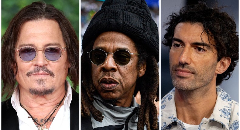 Johnny Depp, Jay-Z and Justin Baldoni have responded to allegations against them with defamation lawsuits.Daniele Venturelli/Getty Images; Pablo Morano/BSR Agency/Getty Images; Nathan Congleton/NBC via Getty Images