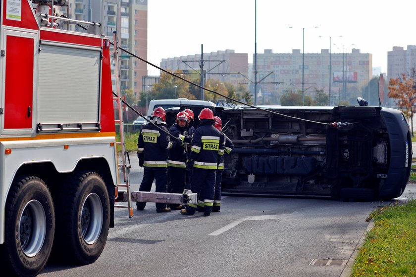 wypadek z udziałem karetki