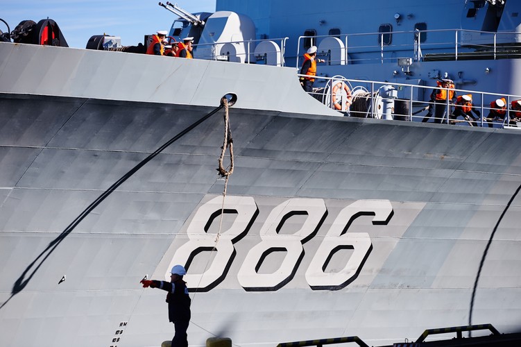 Do Gdyni zawinęły chiński niszczyciel rakietowy 'Jinan', fregata rakietowa 'Yiyang' oraz zaopatrzeniowy 'Qiandaohu'