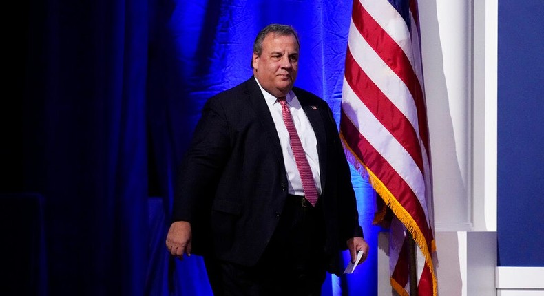 Former Gov. Chris Christie of New Jersey.AP Photo/John Locher