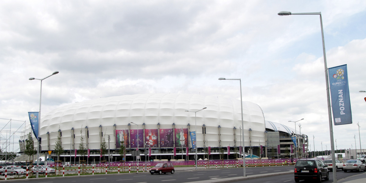 Stadion w Poznaniu.