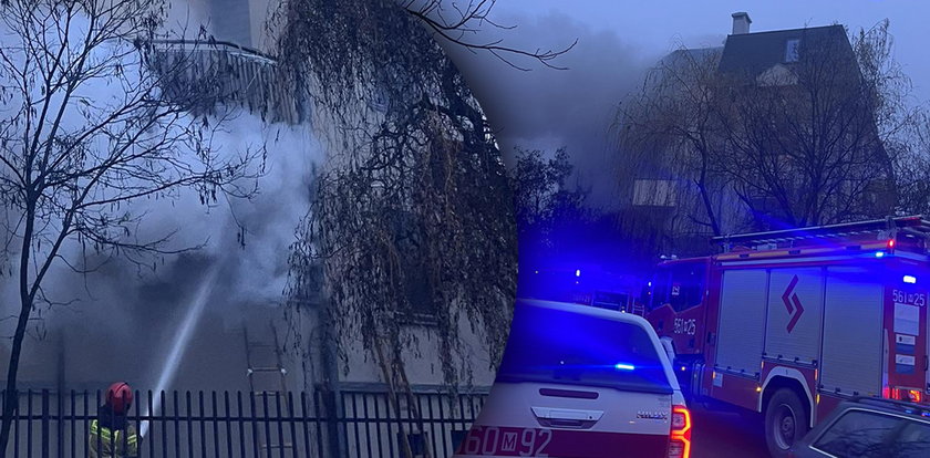 Pożar mieszkania w Piasecznie. Przerażony chłopiec uciekł przed ogniem na balkon