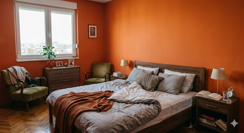 spavaća soba, ilustracija