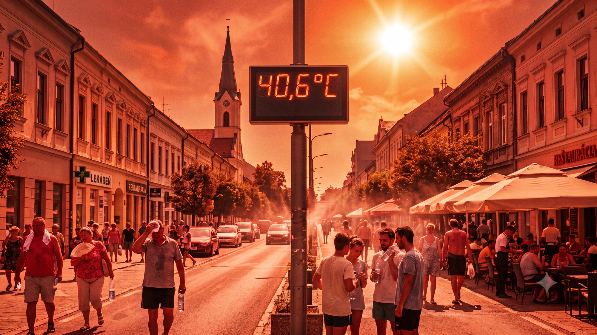 Teploty v stredu opäť prekročili 40 stupňov Celzia na viacerých miestach. (ilustračné foto)
