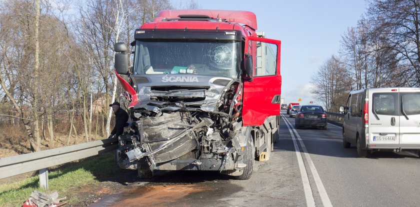 Ogromny karambol w Nieborowicach