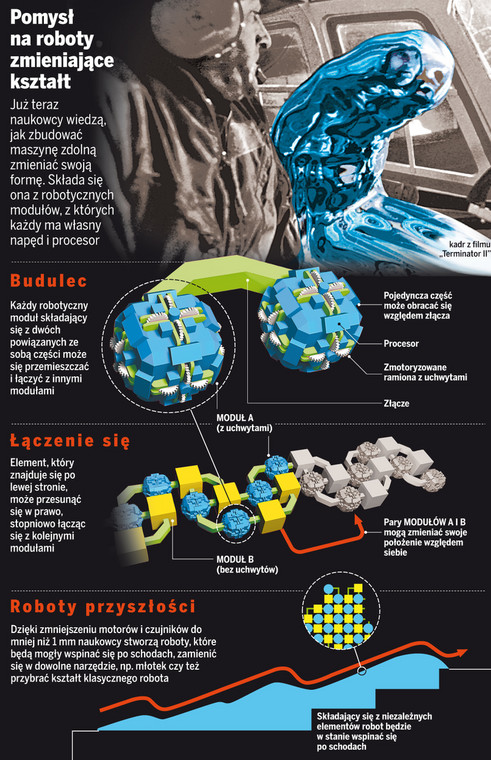 Tak ma działać robot zmieniający kształt