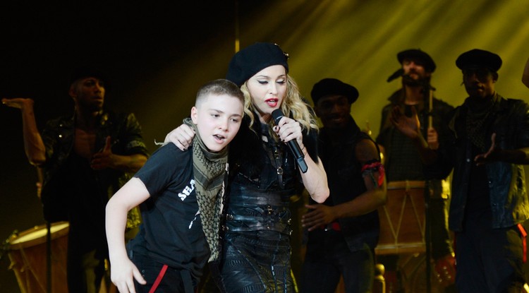 Rocco egyetlenegyszer lépett fel édesanyjával, Madonnával még 2012-ben Fotó: Getty Images