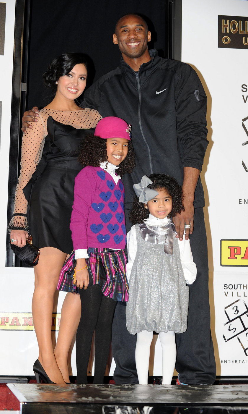 Vanessa i Kobe Bryant z dziećmi