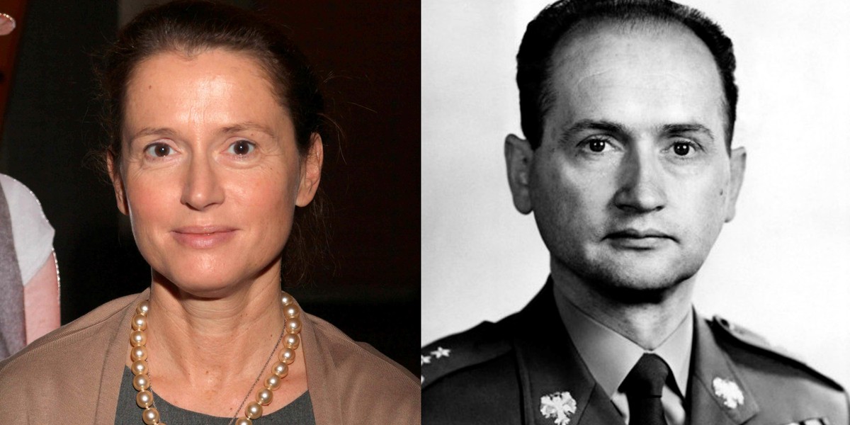 Monika Jaruzelska i Wojciech Jaruzelski.