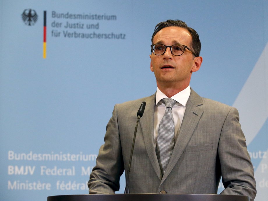 German Justice Minister Heiko Maas.