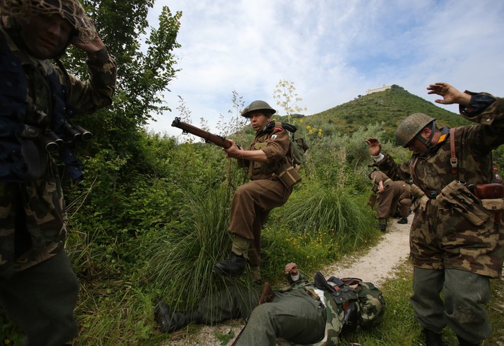 Inscenizacja bitwy pod Monte Cassino
