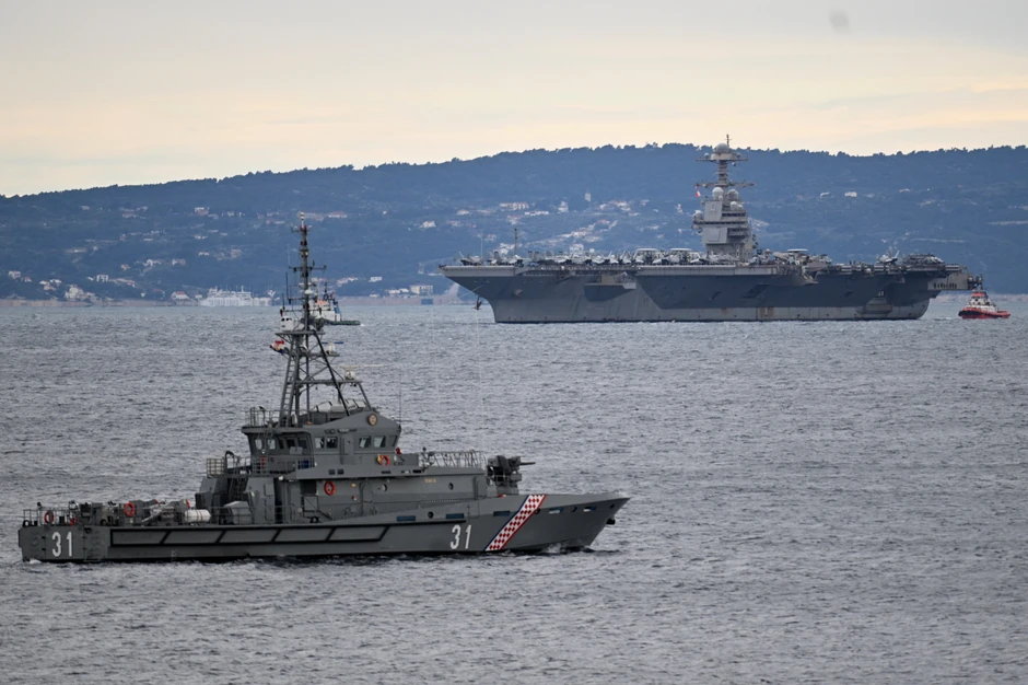 Američki nosač aviona "USS Džerald R. Ford", najveći ratni brod ikada izgrađen, stigao u Split