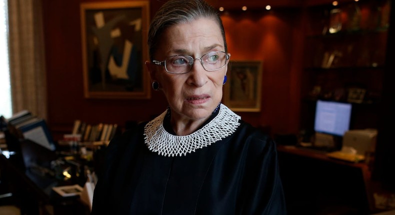 Supreme Court Justice Ruth Bader Ginsburg in 2013.