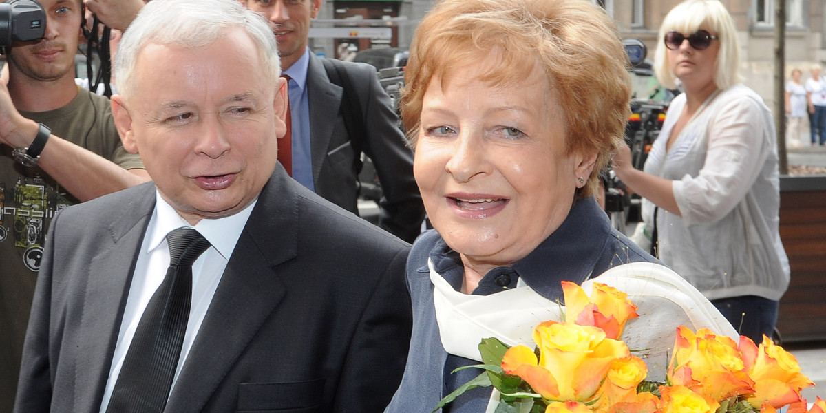 Zyta Gilowska i Jarosław Kaczyński