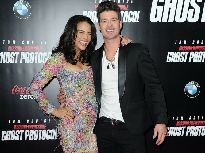 Paula Patton i jej mąż Robin Thicke