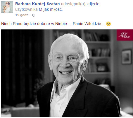 Barbara Kurdej-Szatan na Facebooku