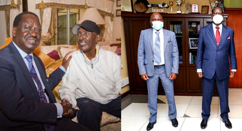 Raila Odinga, Donald Kipkorir and Chris Kirubi