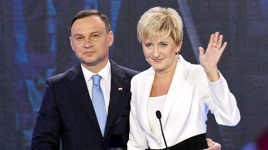 Andrzej Duda i Agata Kornhauser-Duda w 2015 r.