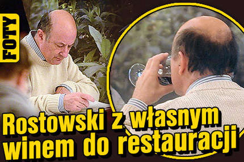 Rostowski pije za swoje. FOTY