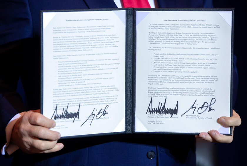 Duda i Trump podpisali wspólną deklarację