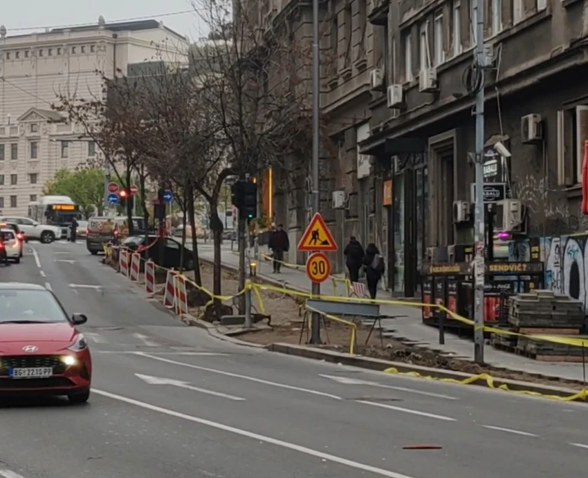 Radovi u Bulevaru despota Stefana