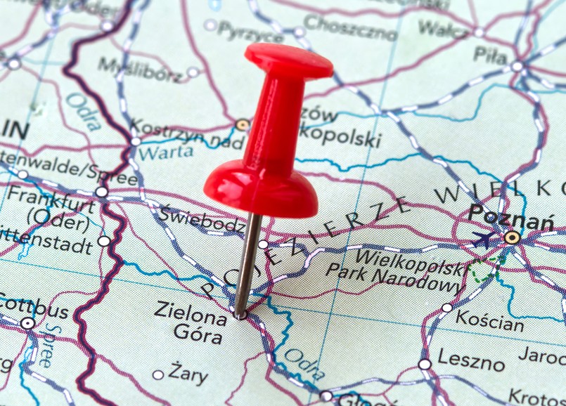 mapa, Polska, mapa Polski