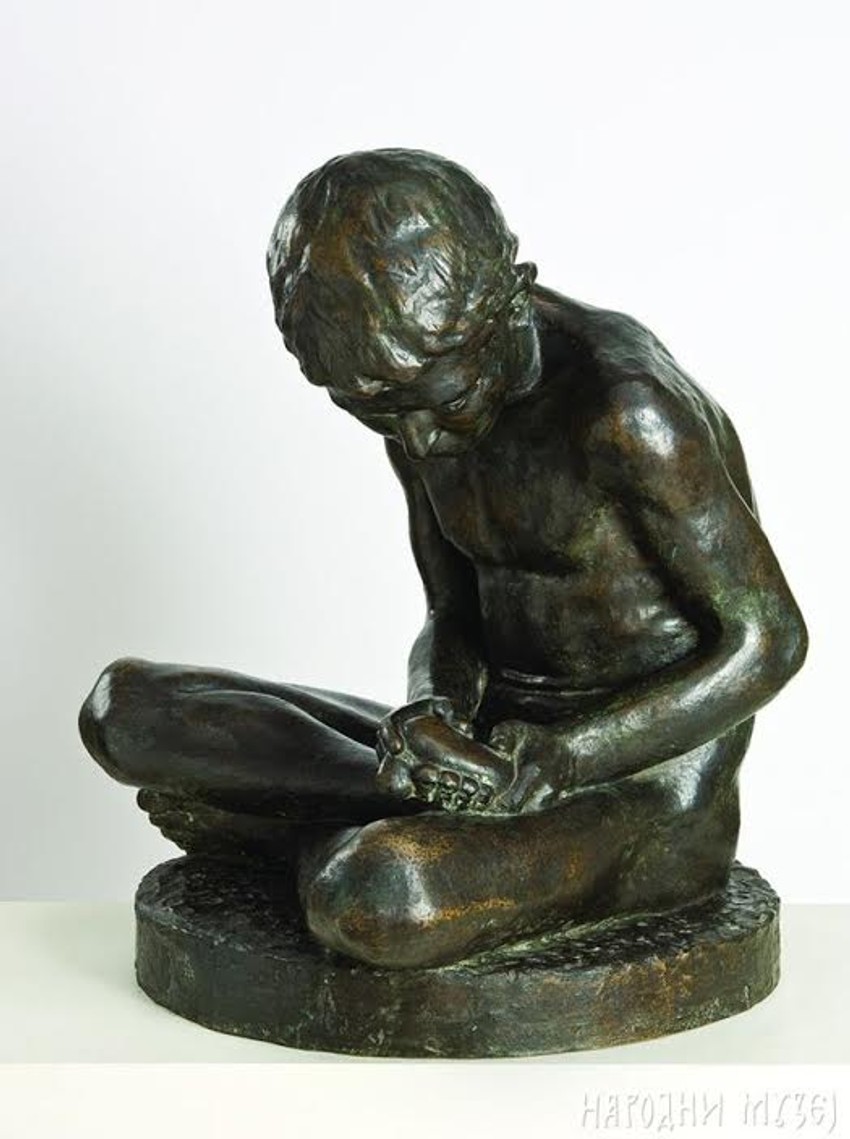 "Dečak koji vadi trn" (1922) Simeona Roksandića