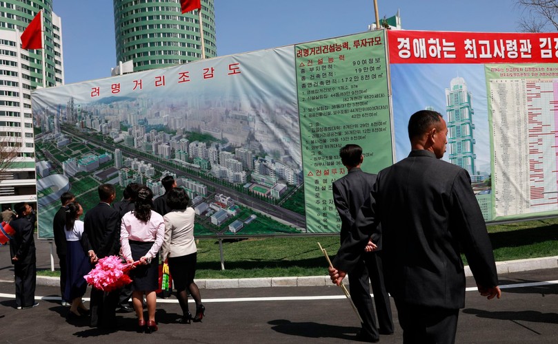 Nowe osiedle w Pjongjangu