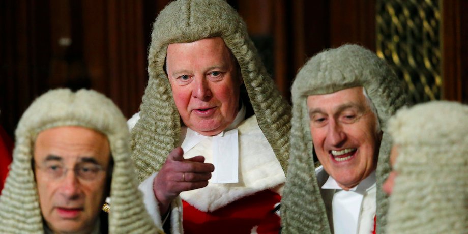 Chief Justice Lord Thomas (centre).