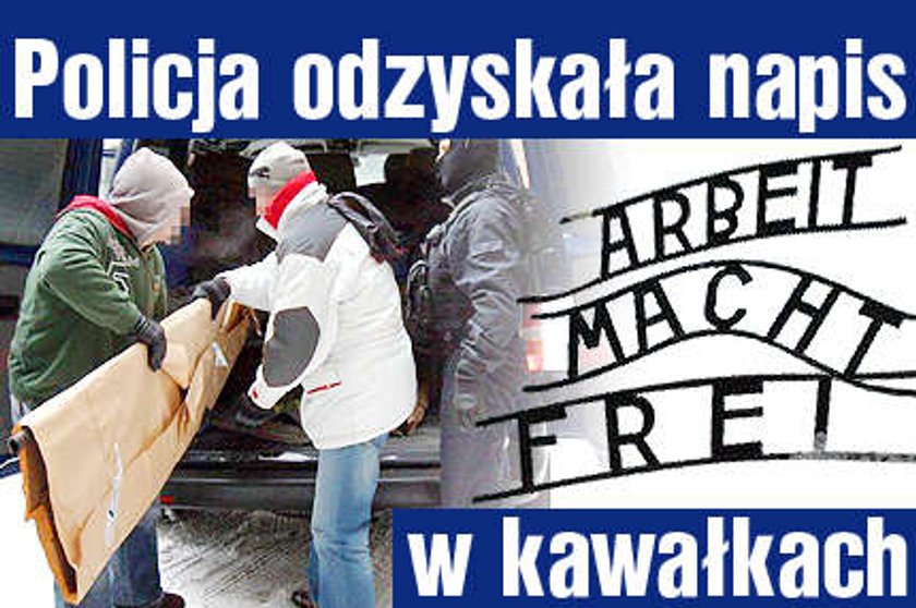 Policja odzyskała napis "Arbeit macht frei". Nowe fakty