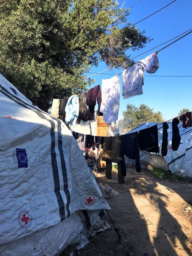 Obóz Moria na wyspie Lesbos