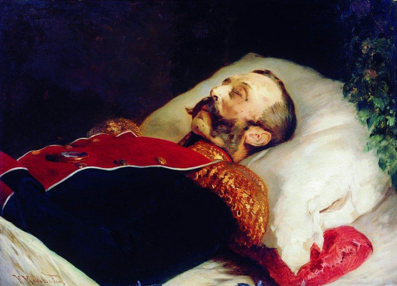 Car Aleksander II na łożu śmierci