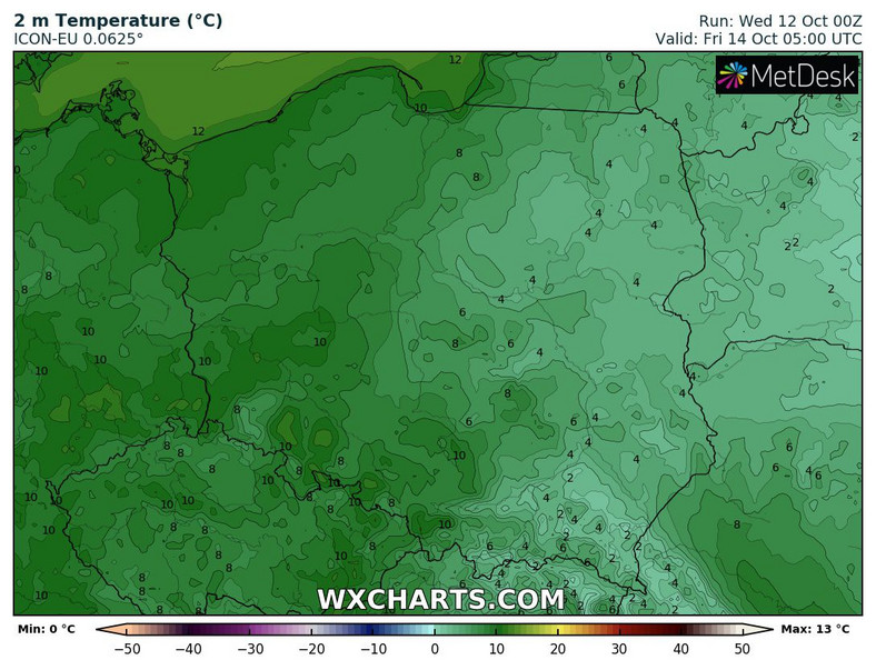 Temperatura będzie zróżnicowana