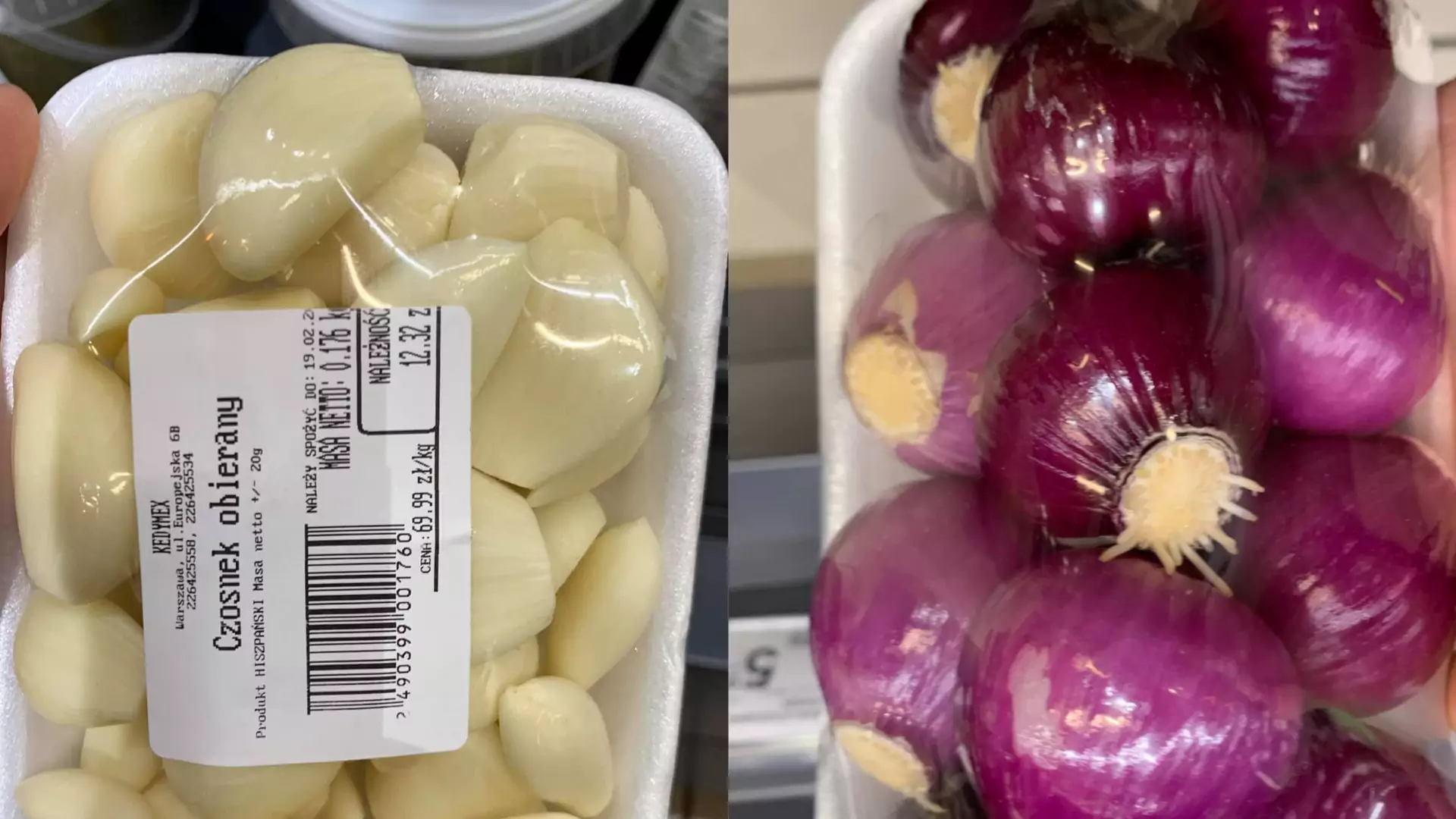 Carrefour Bio nie umie w ekologię. Obrane ziemniaki i czosnek pakuje w plastik