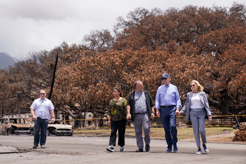 Poseta Džoa Bajdena Lahajni na ostrvu Maui, Havaji, nakon katastrofalnih požara