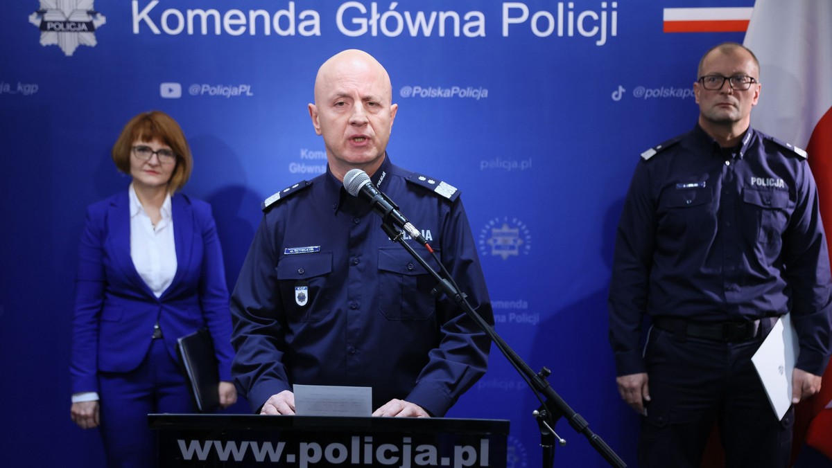 Komendant główny policji gen. insp. Jarosław Szymczyk