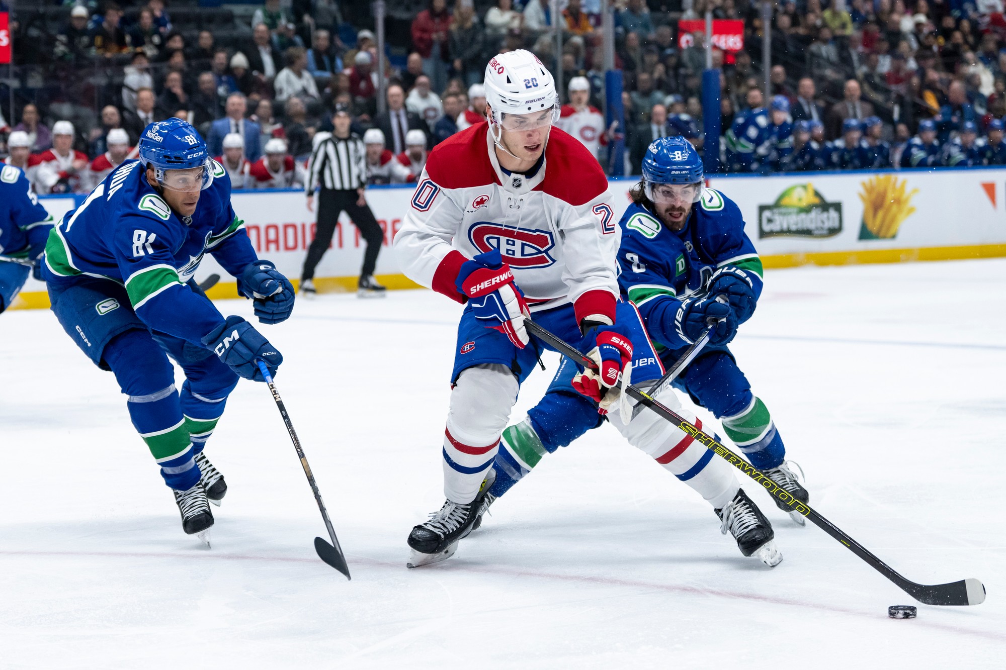 Slovenský hokejista Juraj Slafkovský (Montreal Canadiens).