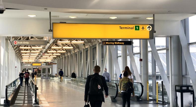 Alitalia flies from Terminal 1 at JFK, which often feels like a catch-all terminal.