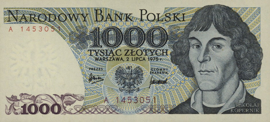 Banknot 1000 zł, 1975-1982
