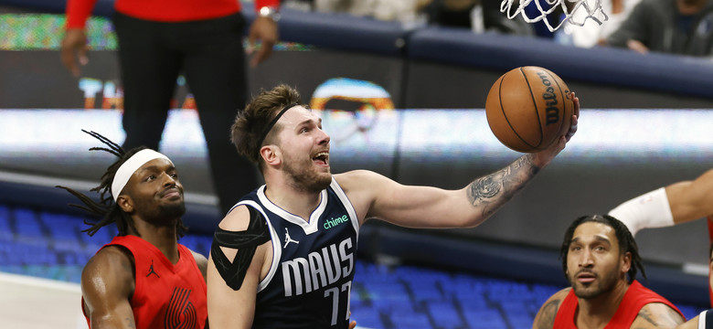 Liga NBA. Doncic zdobył 30 punktów w pierwszej połowie. W drugiej odpoczywał